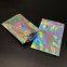 cosmetic packaging bag clear brush handle cosmetic microfiber beauty blender holographic mylar bag