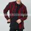 2021 hot selling fashion  long sleeve flannel man shirt designs buttons casual mens shirts