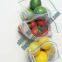 Quart Waterproof double color zipper bags food freezer bags, resealable double track k bag for food storage pac ba