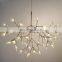 Post Modern Tree Leaves Pendant Lamps Nodric Branches Design Leaf LED Chandelier Sputnik Firefly Hanging Lights