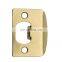 Polished Brass Made in China Steel extended lip strike plate for wooden door