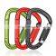 Auto Locking Rock Climbing Carabiner Clips,Professional 25KN Heavy Duty Aluminium Carabiner CE Certificates