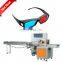Hot Sales Automatic 3D Glasses  Pillow Packaging Machine Glasses Packing Machine