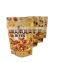 Colorful custom printed kraft stand up bag for nuts snack packing with zipper