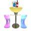 led lighting bedroom furniture/CE and Rosh certification china manufactured cheap price glowing bar led furniture