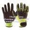 Cut and Impact Resistant  UHMWPE(HPPE) Liner Nitrile Sandy Coated TPR Anti Impact Gloves Anti Vibration Gloves