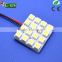 PCB 16SMD 20SMD 24SMD 48SMD 5050 LED Auto Car Top Dome Light For Interior Reading Roof light with T10 BA9S