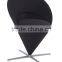 High-end fiberglass corn chair with metal legs deisgner chair