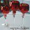 custom made 3 sizes of high Mercury glass goblets candle holders