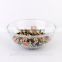 Transparent heat resistant plastic round bowl wirh lid for microwave oven