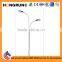 Asymmetrical High-low type Dual-arm street lamp pole for outdoor lighting