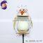 metal garden decoration glow in dark bird stick art