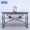 AF-901 Metal Frame Reclaimed wood furniture Pine Console Table                        
                                                Quality Choice