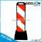 reflective durable plastic elastic post