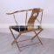 golden stainless steel antique living room chair