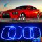 RGB Multi-Color LED Angel Eyes Halo Rings Kit For 2011-2014 Dodge Charger with Remote