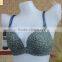Nice blue young girl bra,flower printed women bra