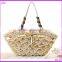 colorful stripe straw bag