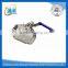 made in china casting threaded stainless steel ball valve dn40 pn16