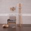 Wood Tripod Floor Lighting Fabric material wooden floor lights