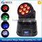 High quality 5in1 rgbwa mini wash led moving head 7x12