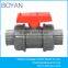 BOYAN pvc trunnion double union ball valve