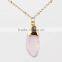 2015 Hot Wholesale Dye Rose Red Pearl Pendant Necklace