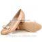 OEM ODM round toe genuine leather shoes low heel middle heel shoes producetion