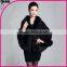 2016 New Product Women black Noble Cape Hand Made Wholesale Cashmere winter shawls