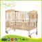 WBC-38B EN716 certified wood baby playpen bed design, baby cot beech
