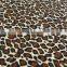 coffee apricot polyester leopard print milk fiber Spandex digital print lycra silk fabric