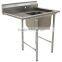 Freestanding Restaurant Kitchen 1 One Compartment Commercial Stainless Steel Sink with Drain Board