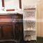 white self-assembled plastic anti-rust bathroom shelf for towel