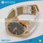 Lady gold case genuine leather strap PC21quartz movt elegance watch