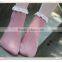bamboo socks soft-fit Rentro Ruffle Frilly fashion no show socks for women wholesale hot selling popular lace ankle socks