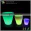 Customized Plastic led flower pot/led illuminated flower pot/LED solar flower vase