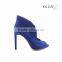 OS88 2015 royal blue suede upper citi trends toe post high heel sandals for women