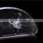 Antique table clock with angel,3D engrave photo for decoration crystal clock