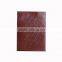 Animal Pattern Embossed Leather Journal Cover With Blue Stone