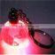 Crystal golf ball promotional key rings for sport souvenirs with keychain led light