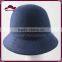 Flower cloche wool hat