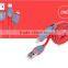 Multi-function Flat 2 in 1Micro USB+8pin USB Data Cahrger Cable for iPhone6 and Android