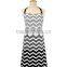 trendy chevron ombre chef apron pattern with adjustable neck and waist ties