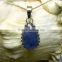 Tanzanite Long Pear Natural Gemstone Pendant , 925 Solid Sterling Silver Pendant, Designer Prong Pendant
