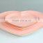 dinnerware ceramic heart shaped plate, pink ceramic dinner plate, bulk dinner plates