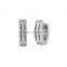 Korean popular personality Gold Crystal Stainless Steel Huggie Hoop Stud Earring
