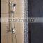 Surface mounted solid brass shower set