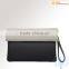 Gradually changing color leather for clutch hand bag