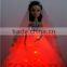 Royal Lighting White Princess Evening Dress with Stars & Fuller Skirt for LED Toys