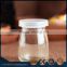 100ml clear glass pudding bottle pudding jar for jam
